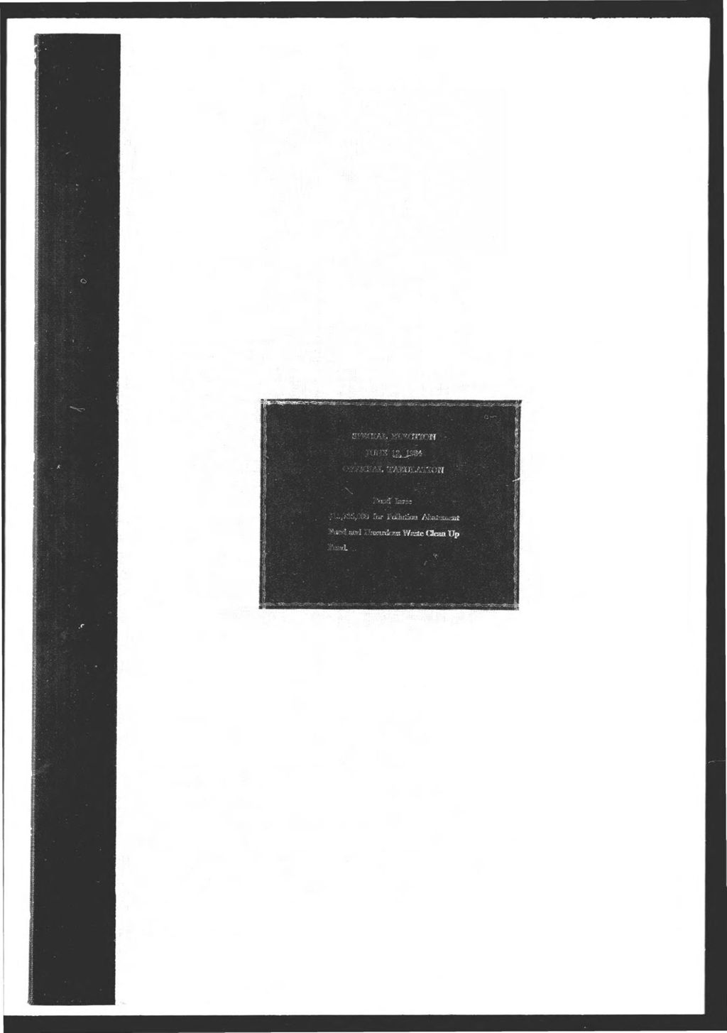 Miniature of Special Election: Bond Issue