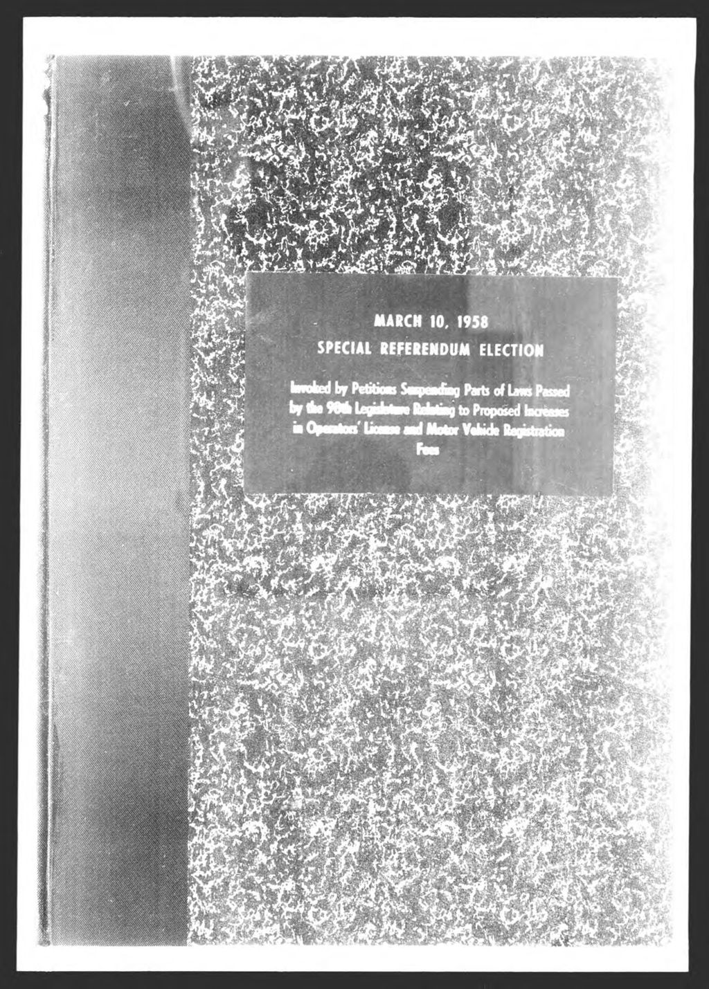 Miniature of Special Election: Referendum by Petition