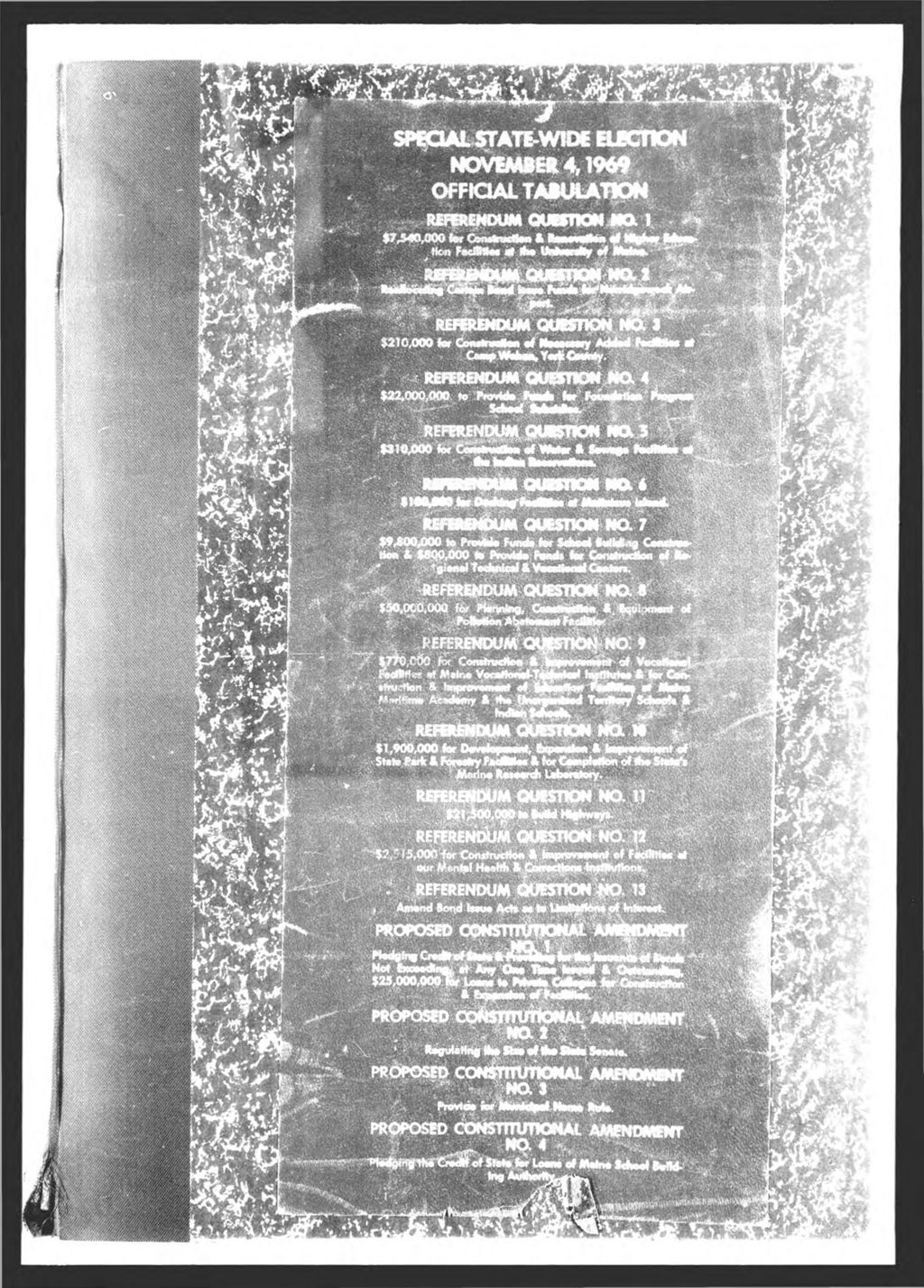 Miniature of General Election: Referendum & Proposed Constitutional Amendments