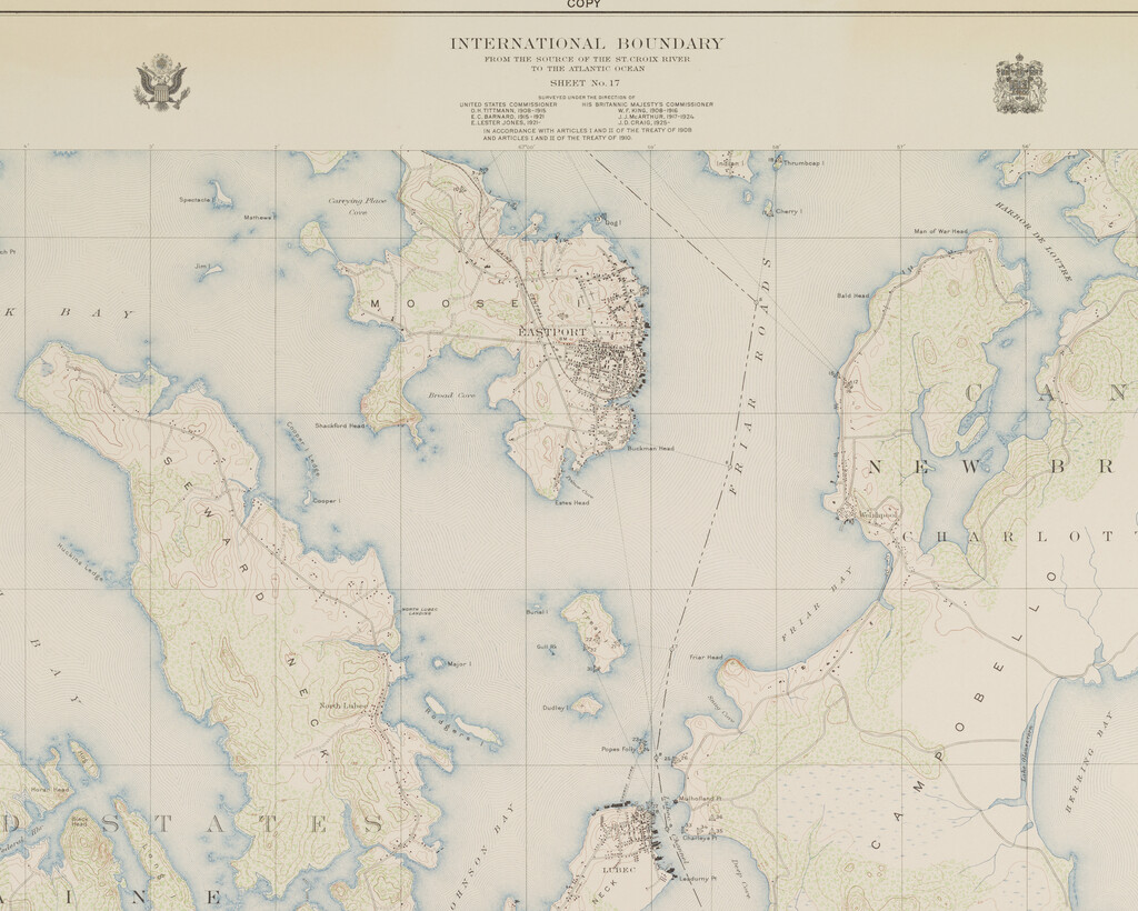 Miniature of International Boundary Commission Maps - 1924 -1934