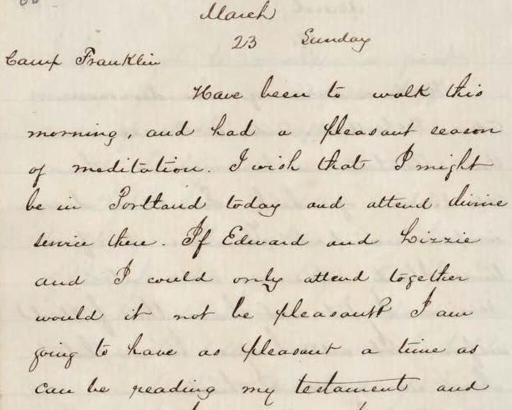 Miniature of Richard C. Shannon Diary, 5th Maine Regiment