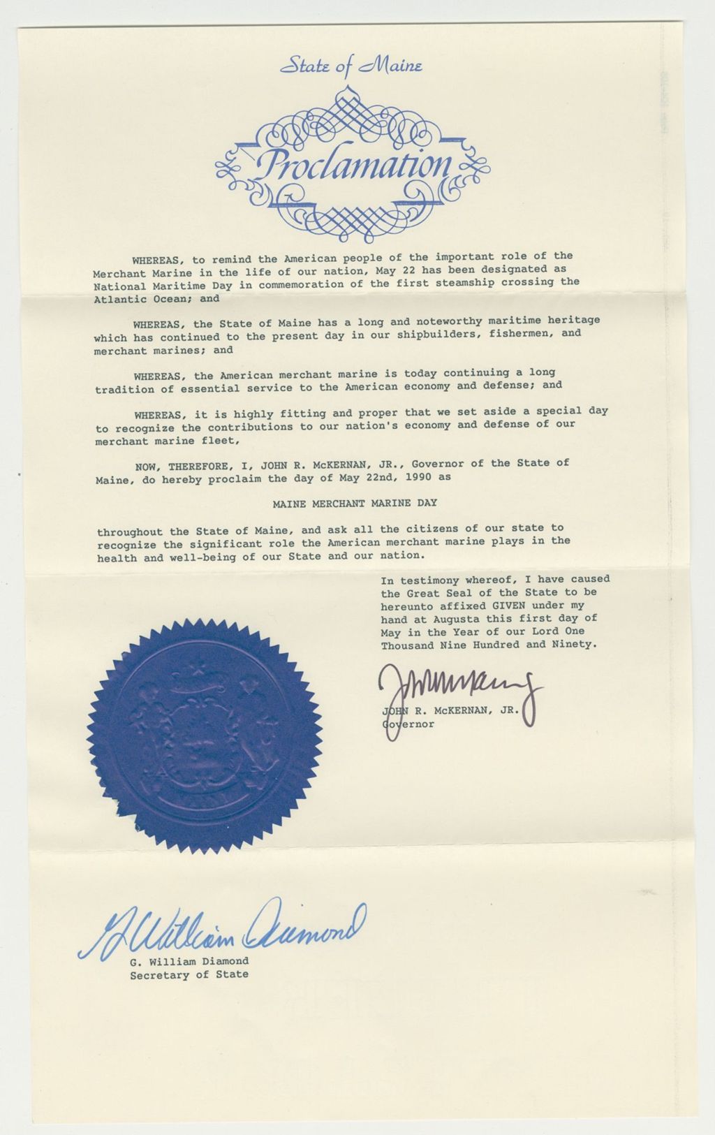Miniature of Maine Merchant Marine Day