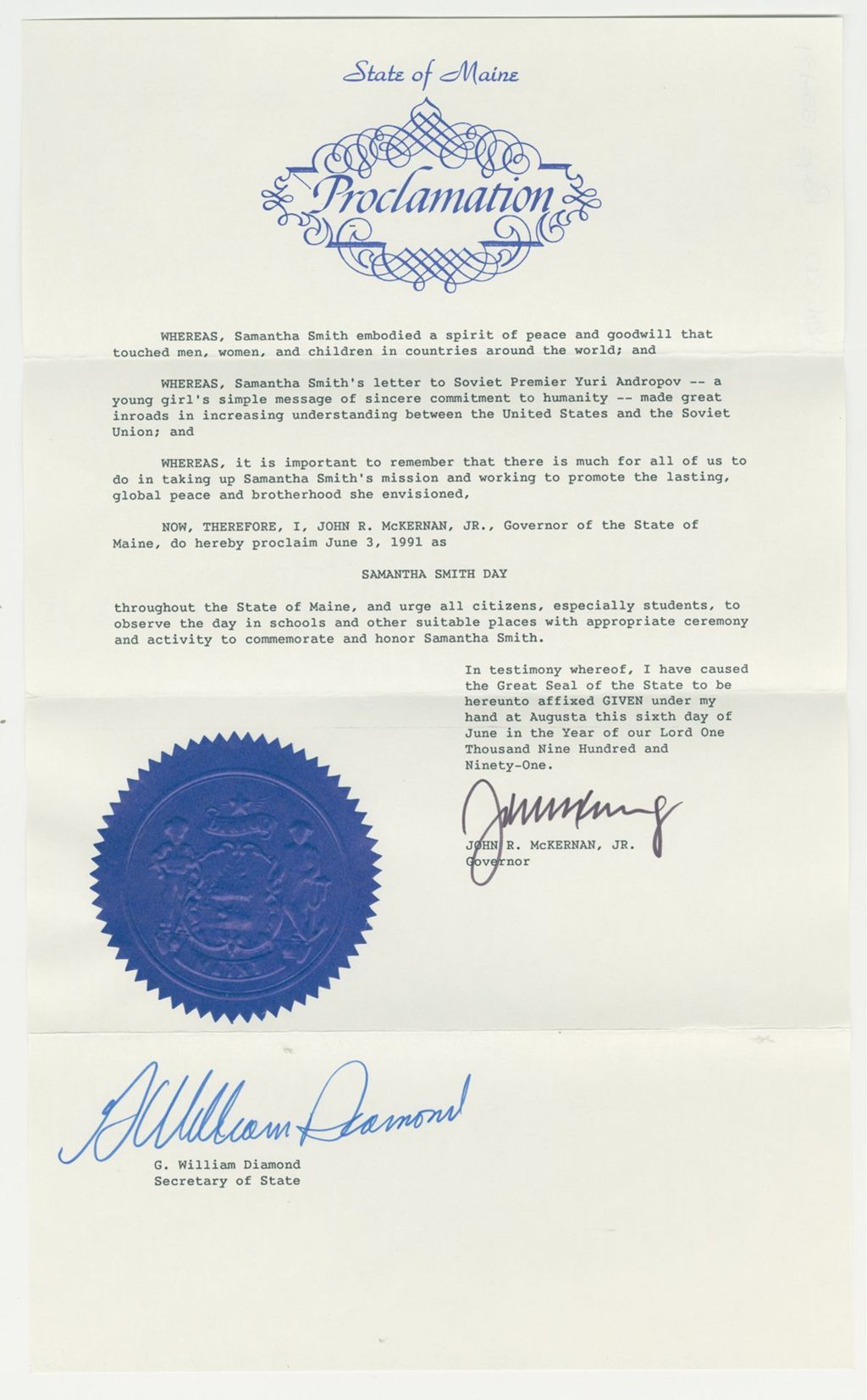 Miniature of Samantha Smith Day