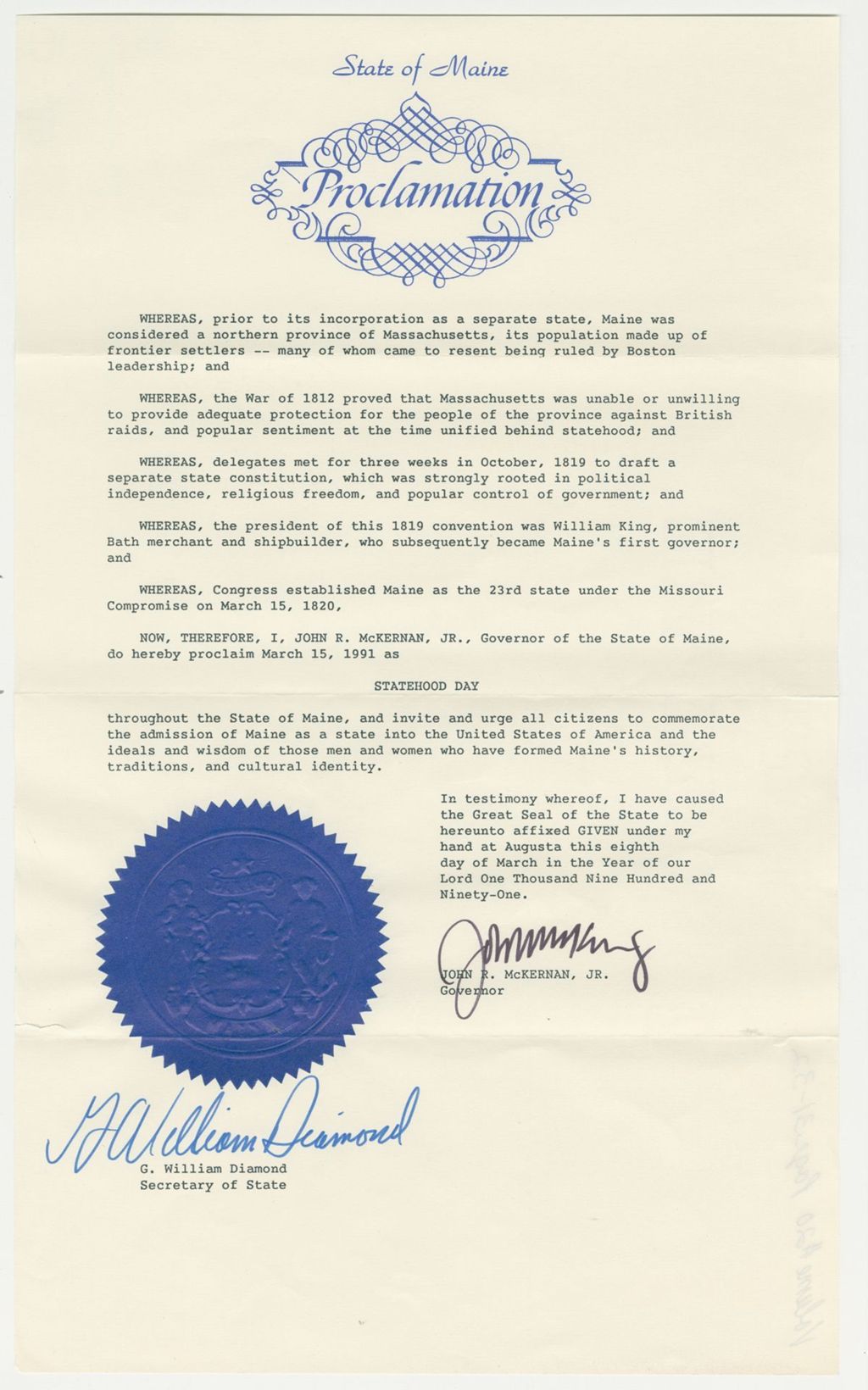 Miniature of Statehood Day