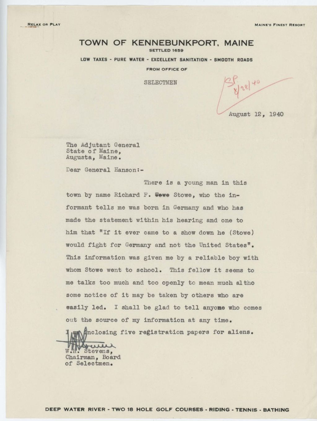 Miniature of Stevens_W_H_12_August_1940