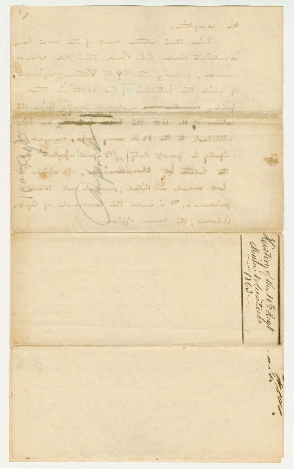 Miniature of Petition to Governor Washburn Regarding Blake