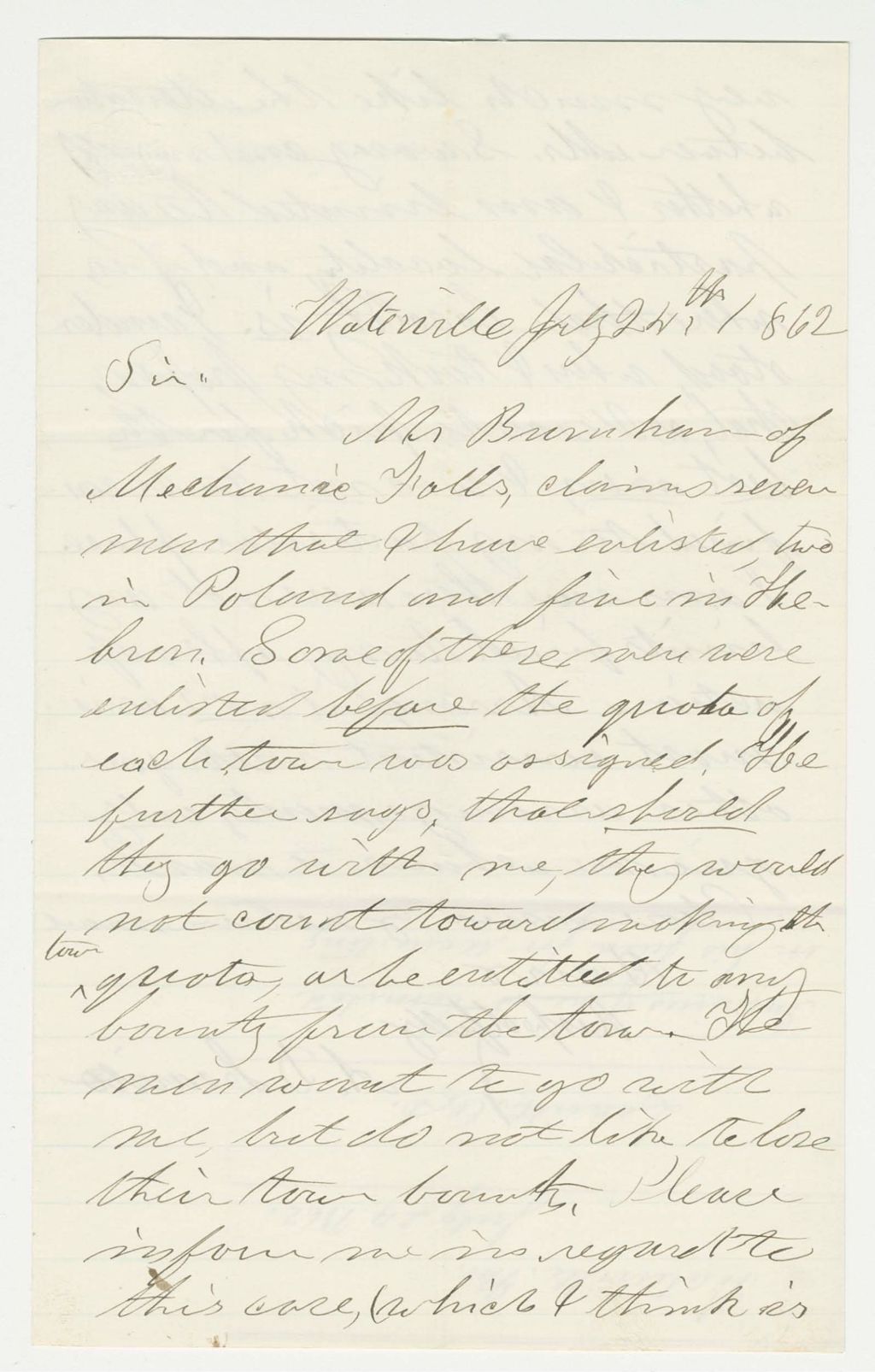 Miniature of A.D. Leavitt asks if he is limited for recruiting