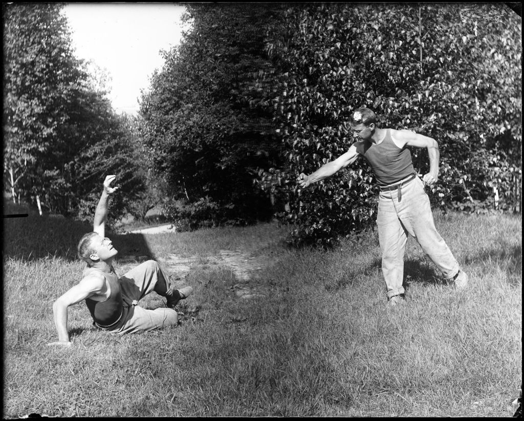Miniature of Double Exposure, George French Boxing With Himself