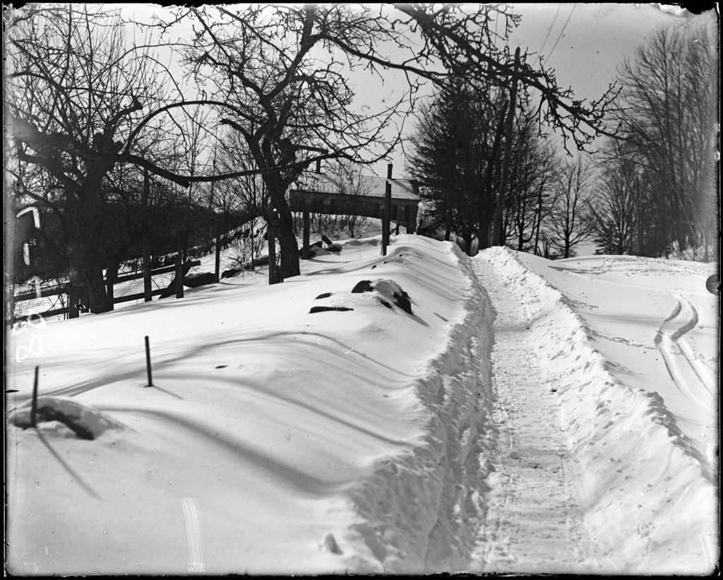 Miniature of Path Through A Snow Leading Up To A House