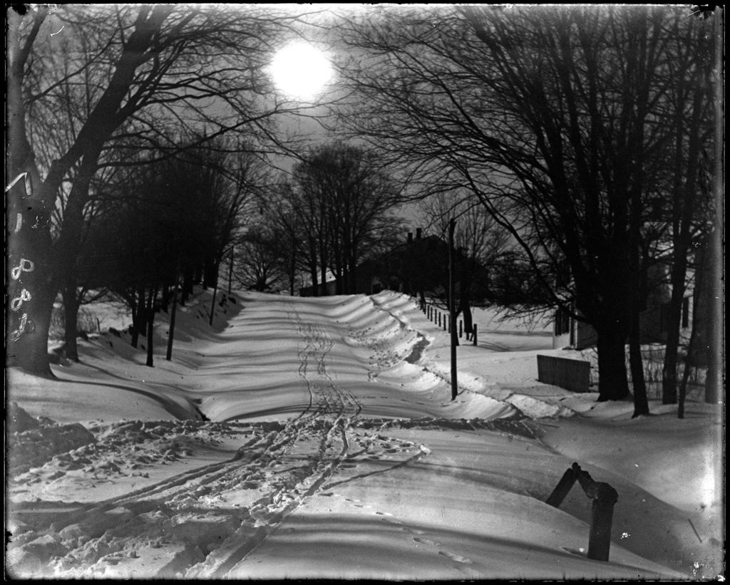Miniature of Moonlit Snow Covered Road