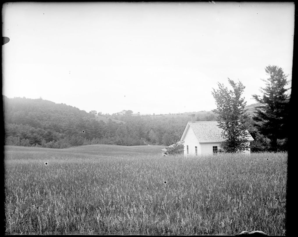 Miniature of Old One Room School House In A Field