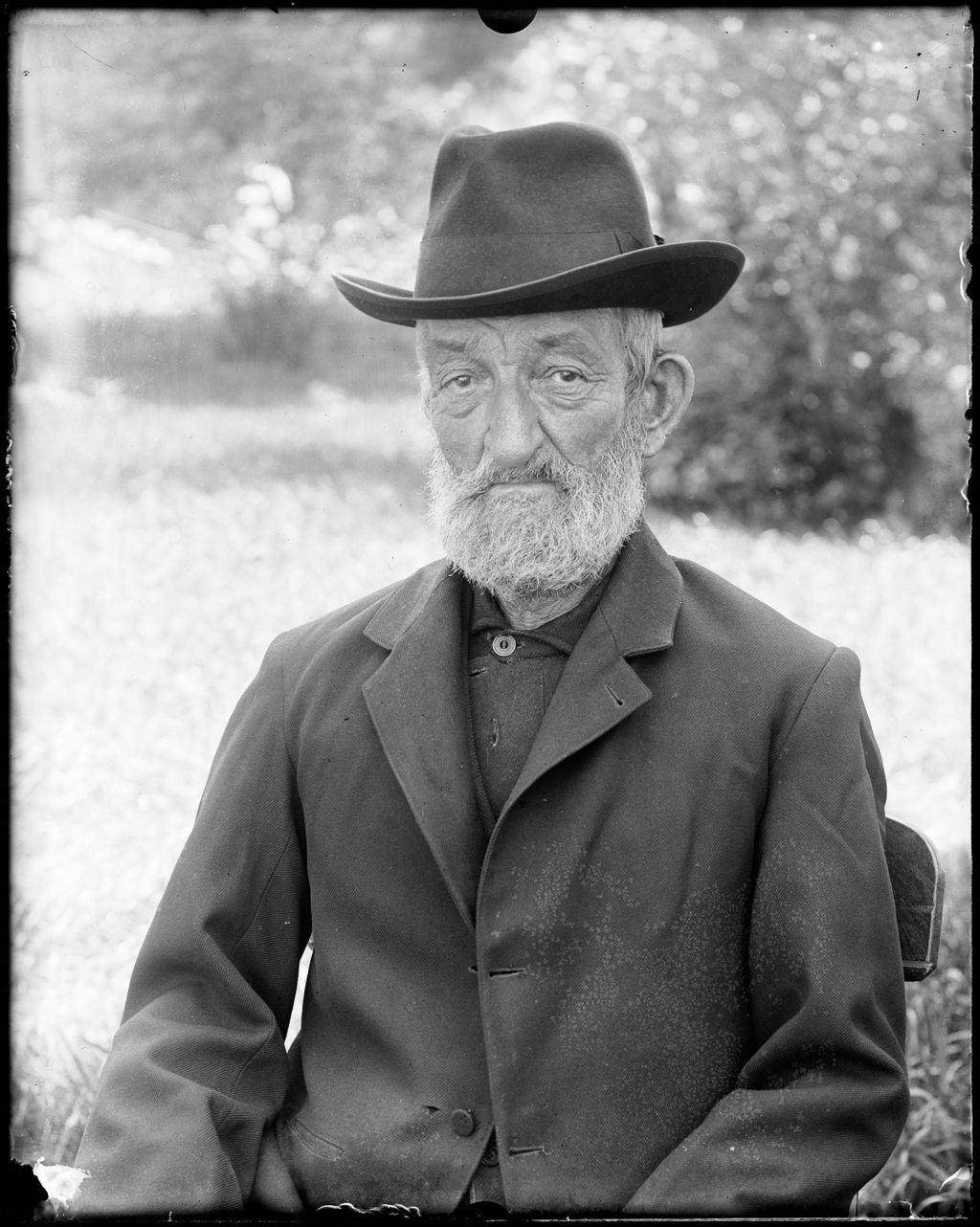 Miniature of Portrait Of An Elderly Gentleman Wearing A Hat