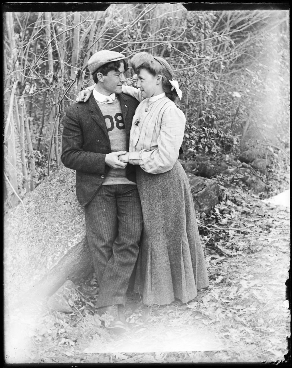 Miniature of George French Arm In Arm With A Young Lady