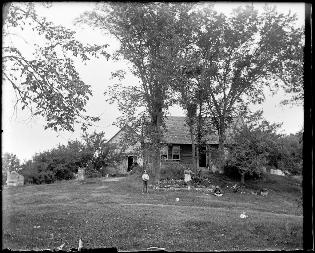 Miniature of Family Members Outside The French Homestead, Parsonfield, Me