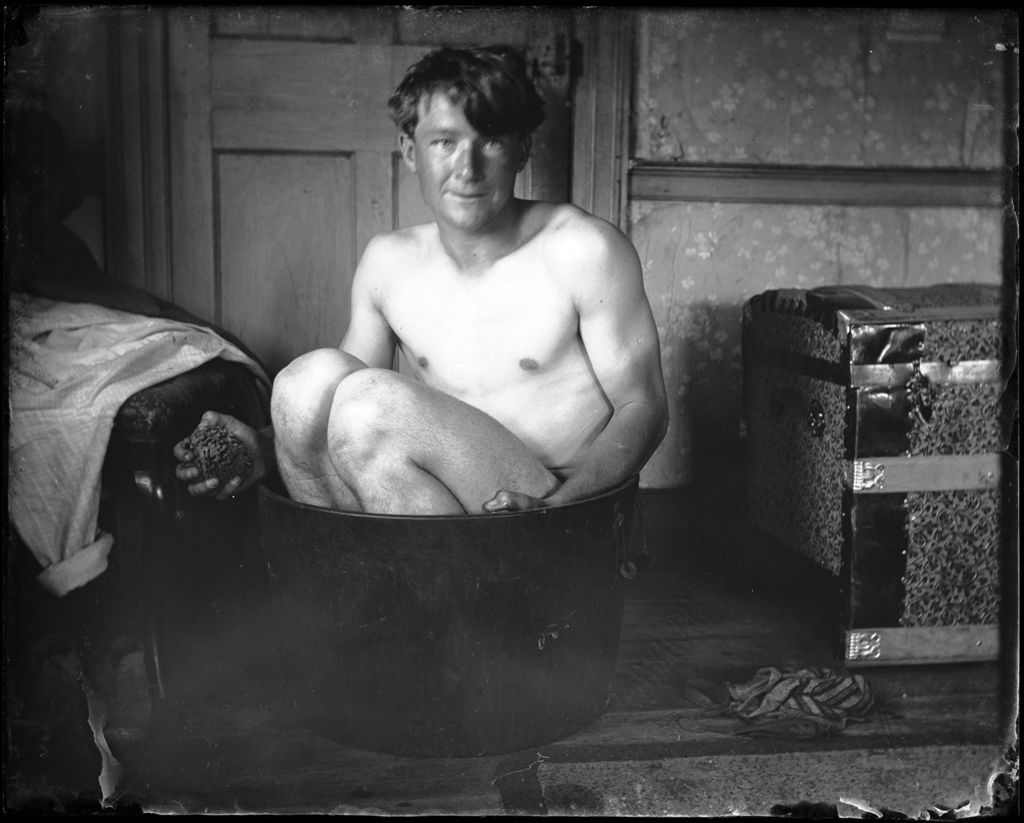Miniature of Self Portrait While Bathing In A Small Tub