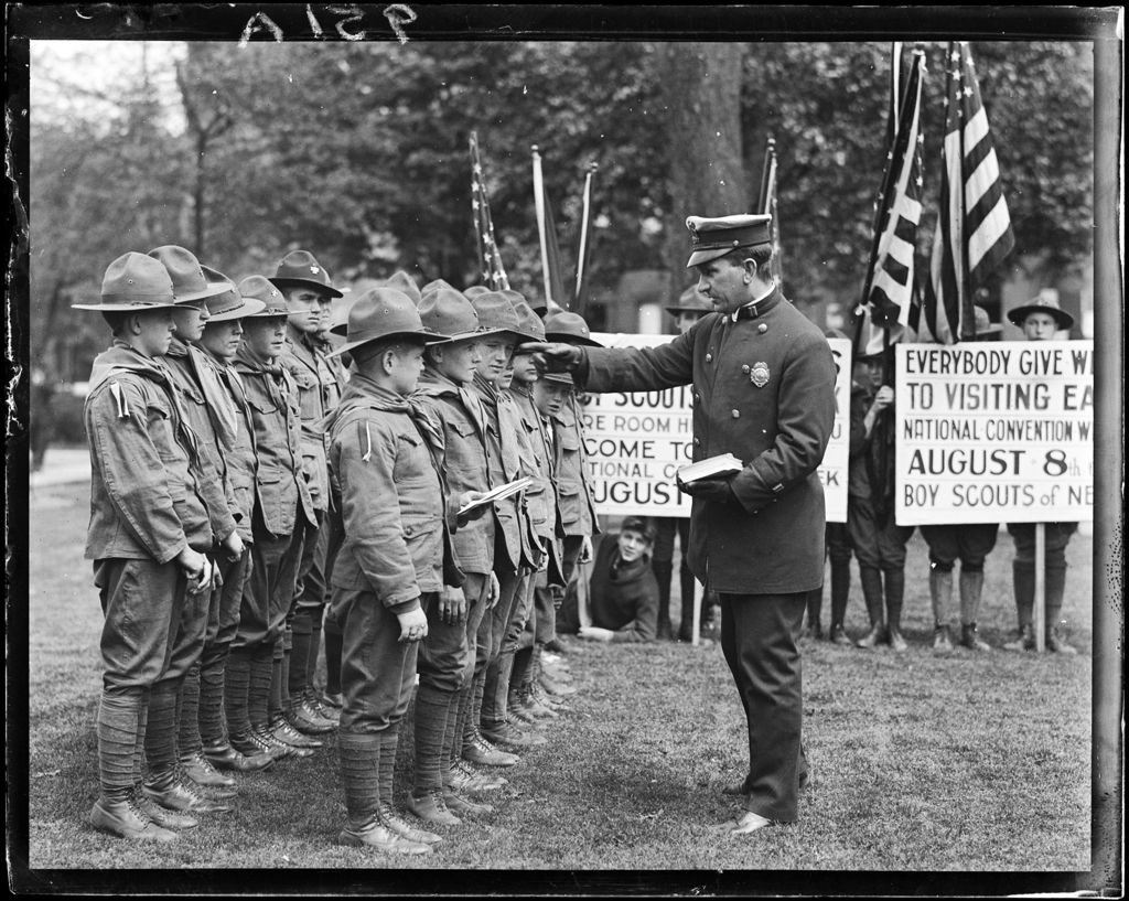 Miniature of Boy Scouts Receiving Awards, National Convention Week Event, Nj