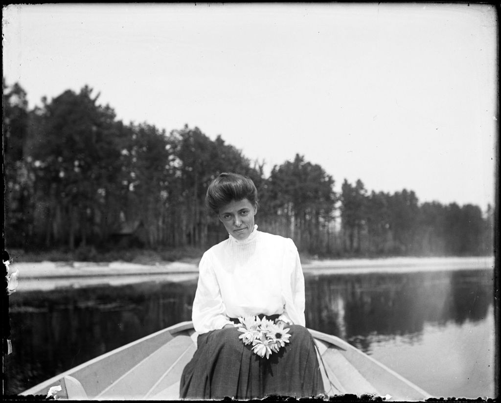 Miniature of Portrait Of A Woman Seated In The Stern Of A Boat