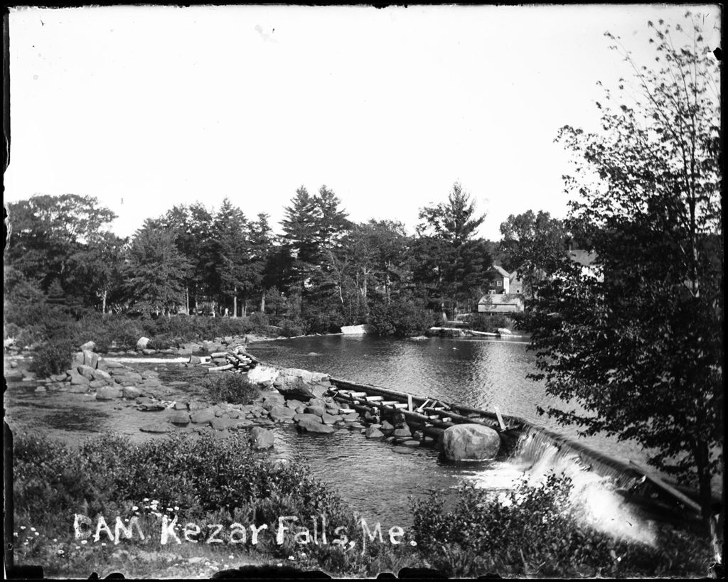Miniature of View Of A Dam, Kezar Falls, Me