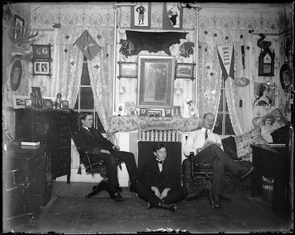 Miniature of Three Students Relaxing In Dorm Room, Bates College, Lewiston
