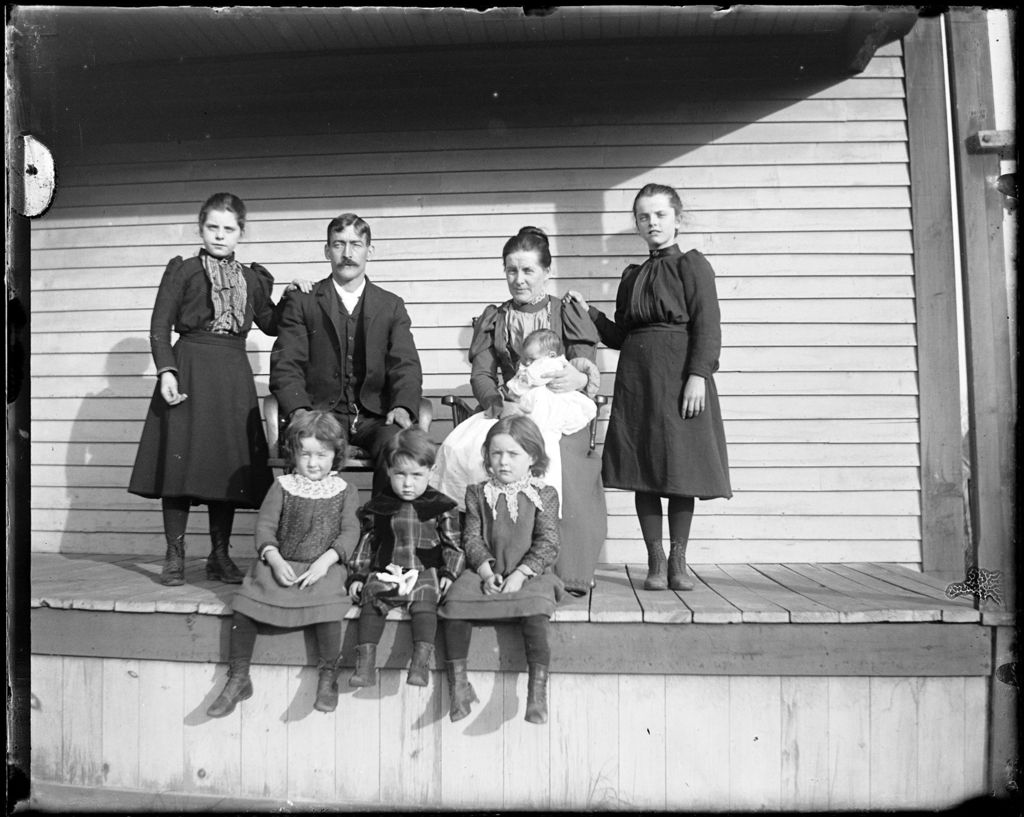 Miniature of Portrait Of A Family On A Porch