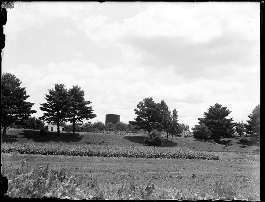 Miniature of Fields, Trees, Small House And Silo