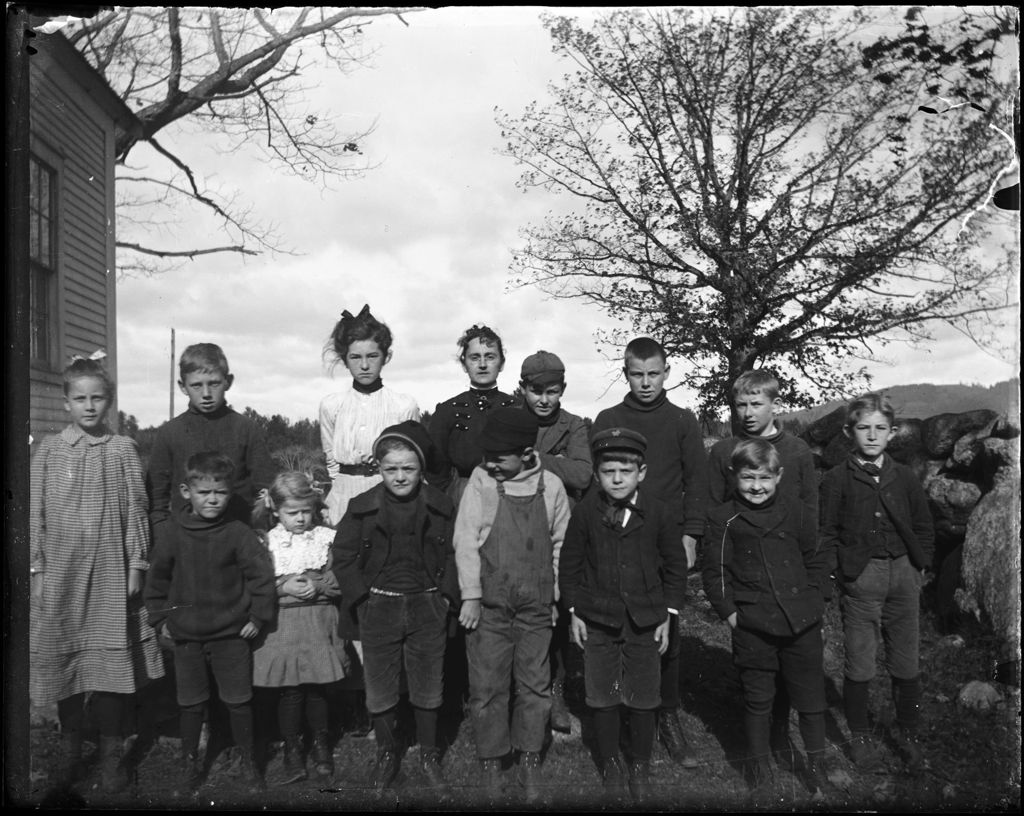 Miniature of Group Of School Children And Teacher Posed Outside