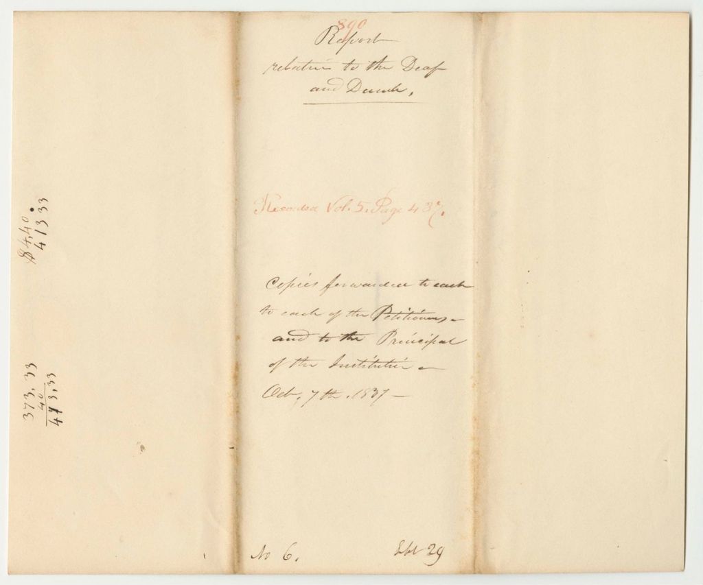 Miniature of Report 890: Report Relative to the Deaf and Dumb