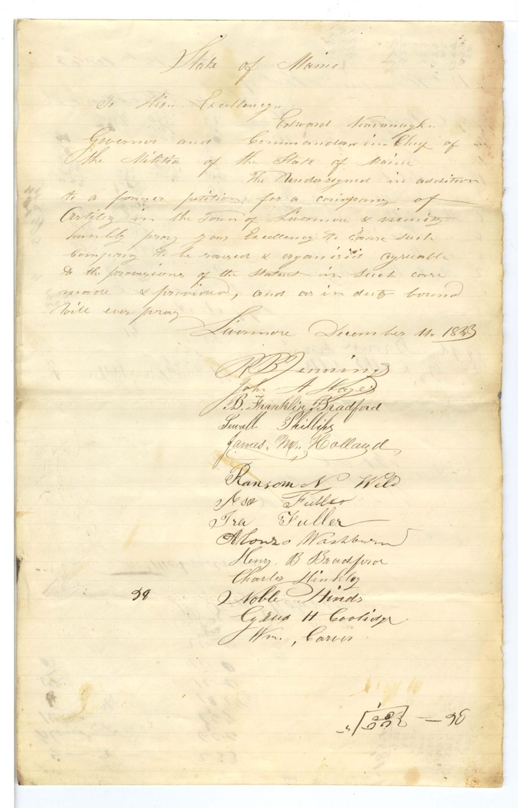 Miniature of [Account of provisions?]