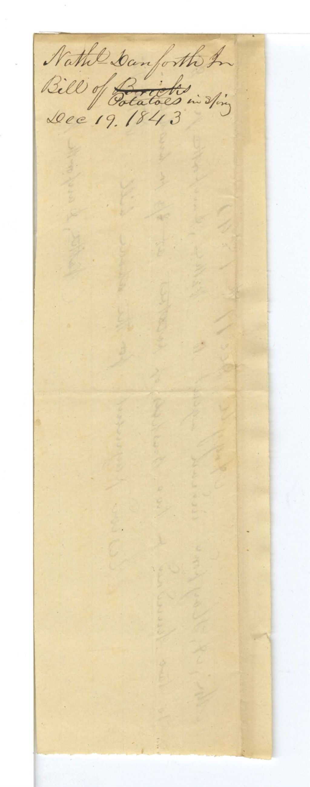 Miniature of Nathaniel Danforth Jr. Bill of Bricks Potatoes in Spring