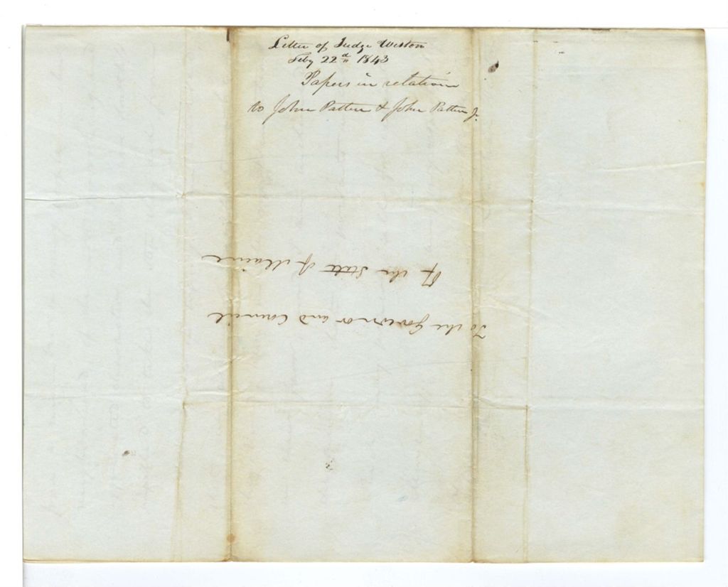 Miniature of Papers in relation to John Patten and John Patten Jr.