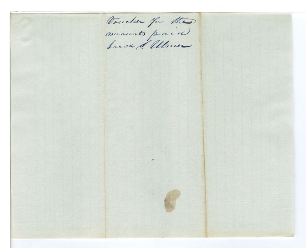 Miniature of Voucher for the warrant paid to [Jacob Smith Clark?]