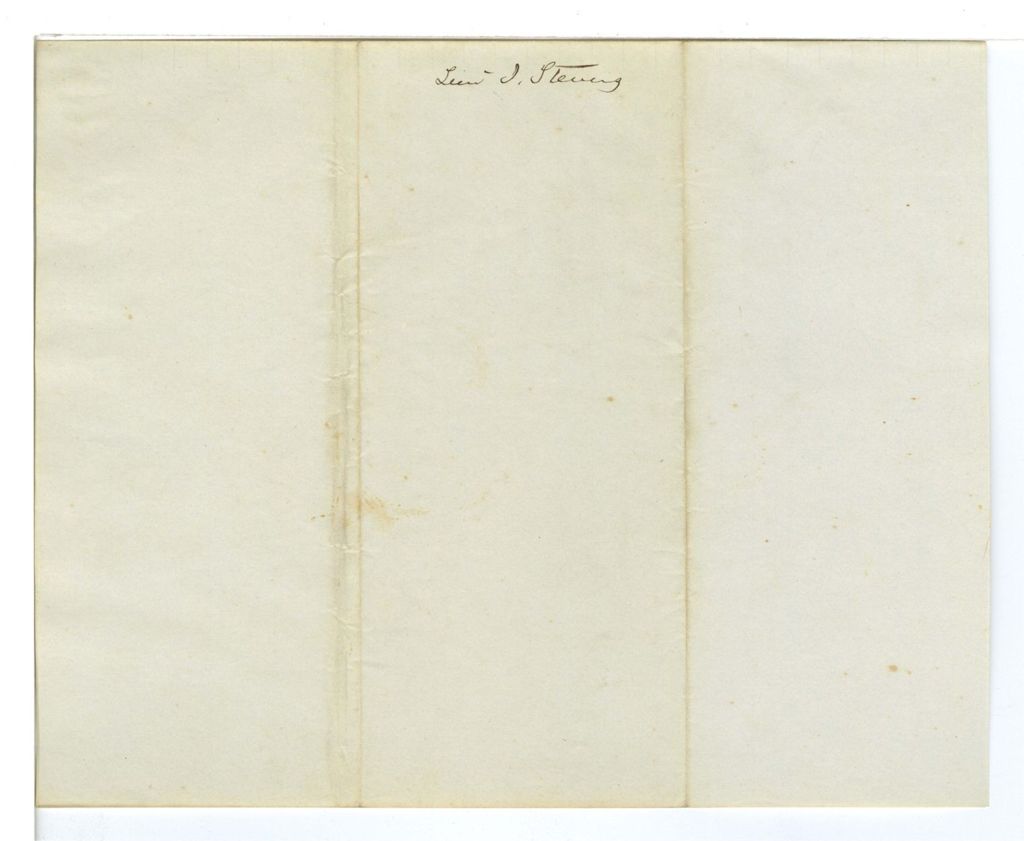 Miniature of Communication of Isaac Stevens