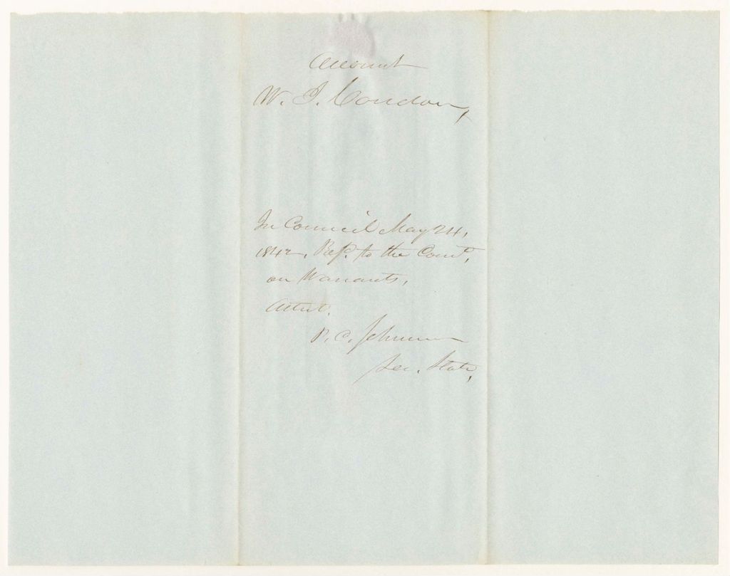 Miniature of Account of W.J. Condon