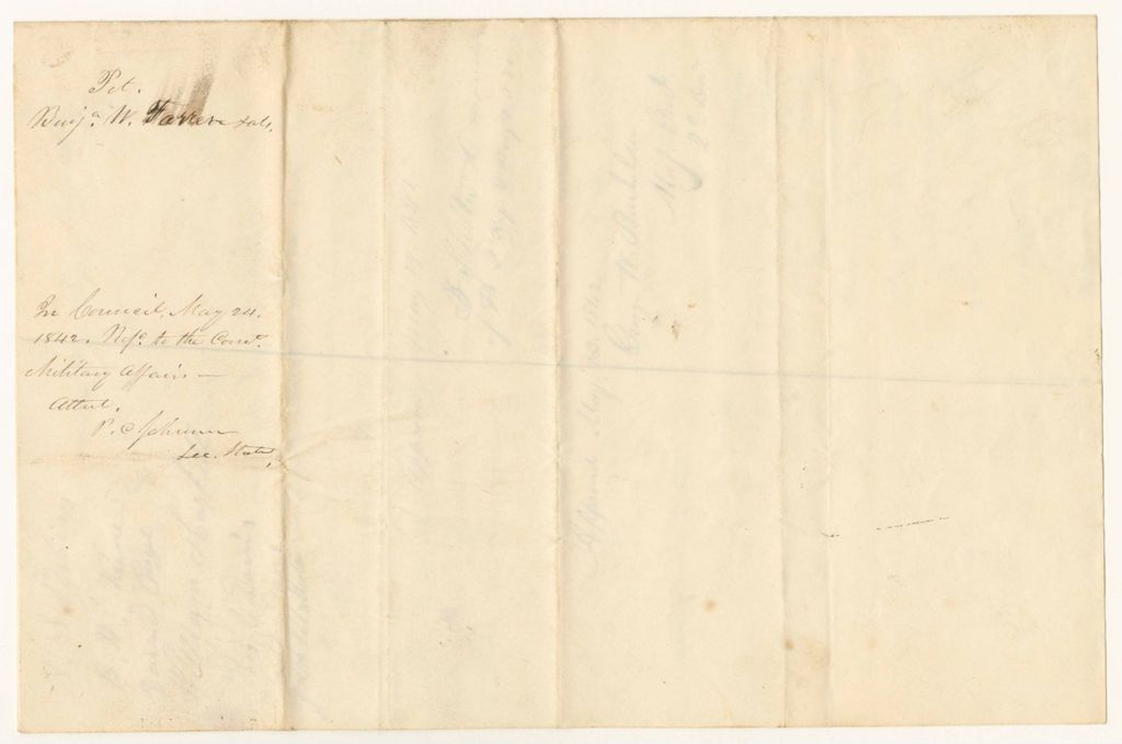 Miniature of Petition of Benjamin Farrar and others for the organization of a Light Infantry Company in the Town of Windham