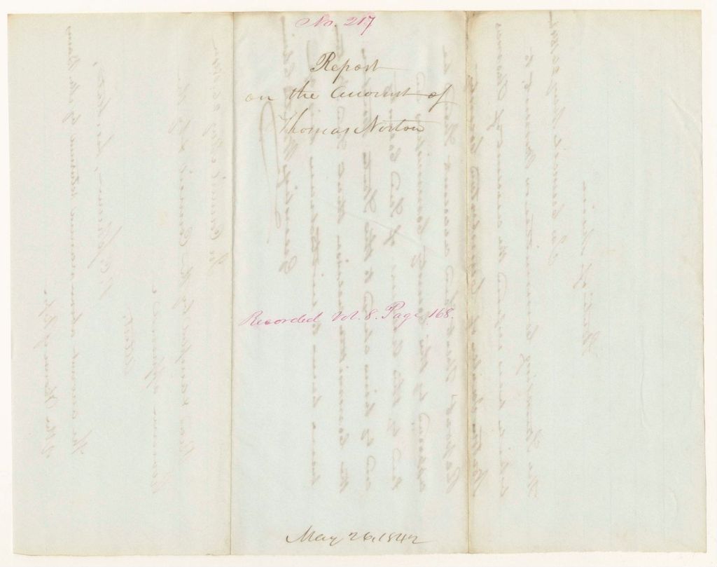 Miniature of Report 217: Report on the Account of Thomas Norton