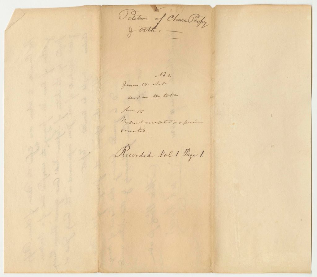 Miniature of Petition of Chase Pressey and Others
