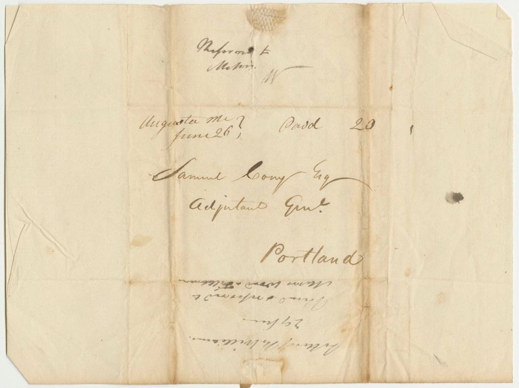 Miniature of Letter of R. Williams