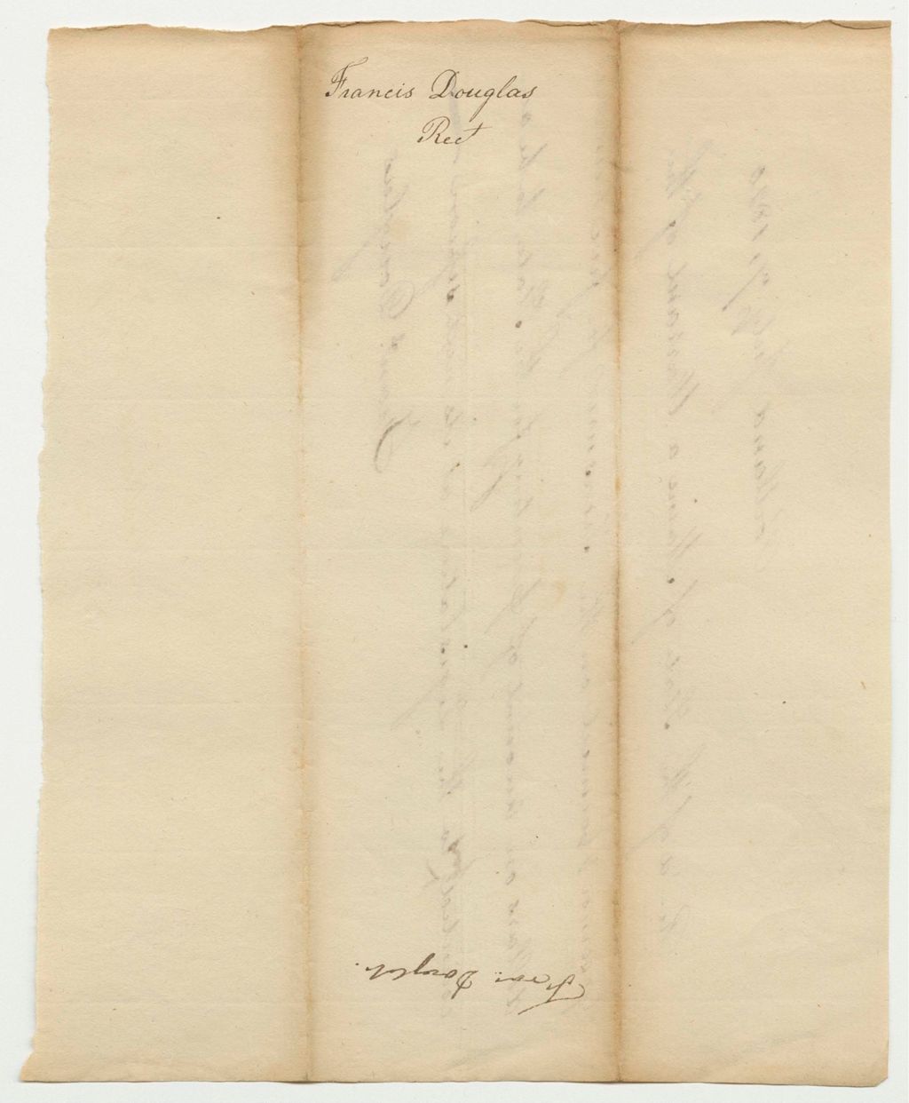 Miniature of Francis Douglas Rec't Warrant for Printing for the State