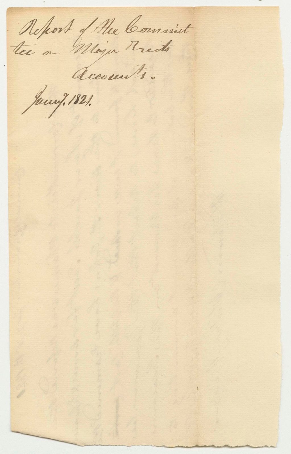 Miniature of Report of the Committee on Major Treat