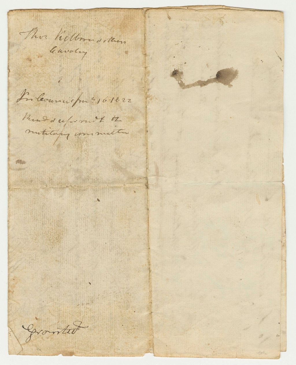 Miniature of Petition of Thomas Kilburn and others for a Company