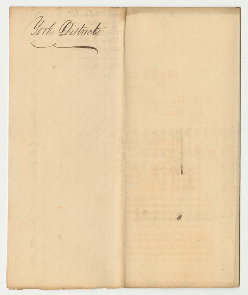 Miniature of List of Votes for Representation in Congress from York District