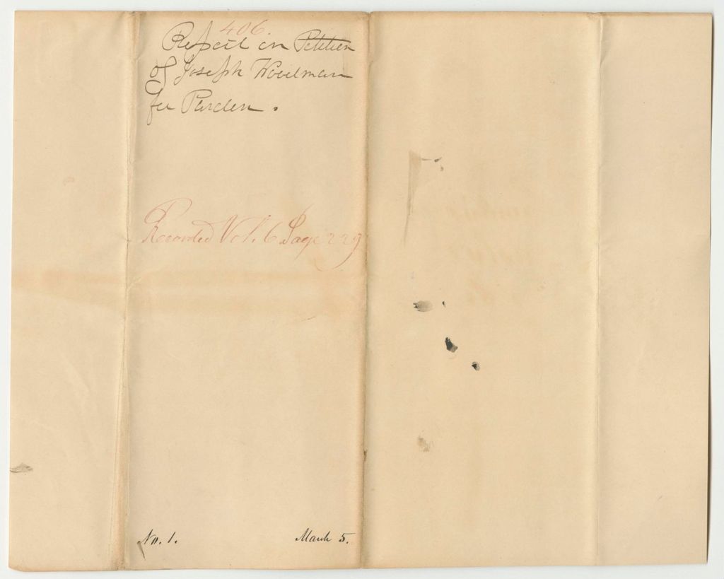 Miniature of Report 406: Report on the Petition of Joseph Woodman for a Pardon