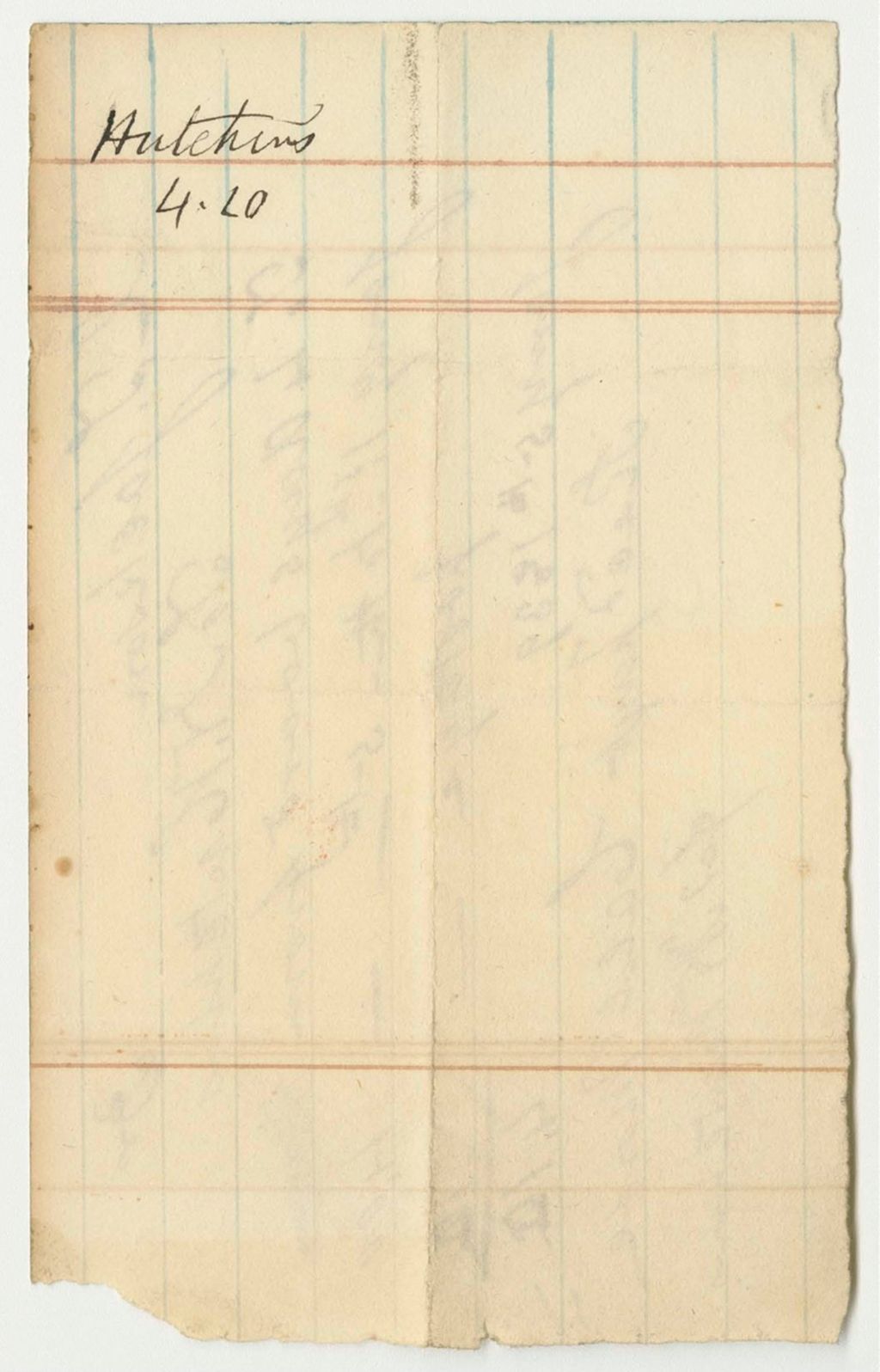 Miniature of Receipts from the Account of Charles T. Jackson, Geologist for the State
