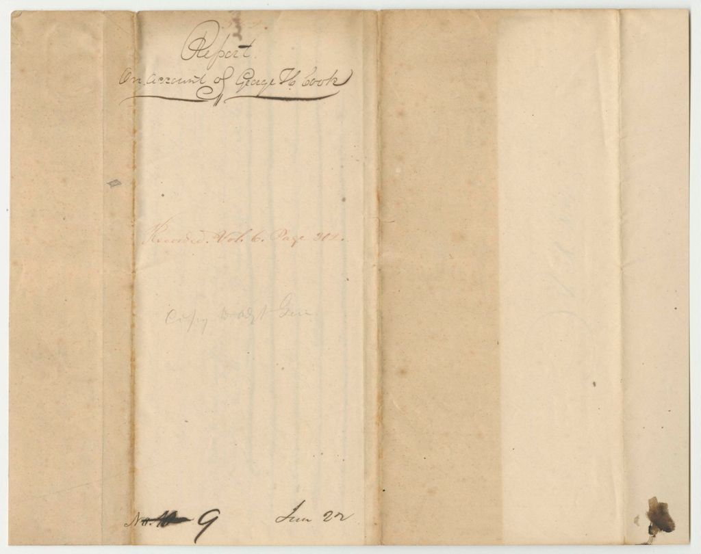 Miniature of Report 562: Report on the Account of George H. Cook to Accompany Troops from Gardiner as Far as Bangor
