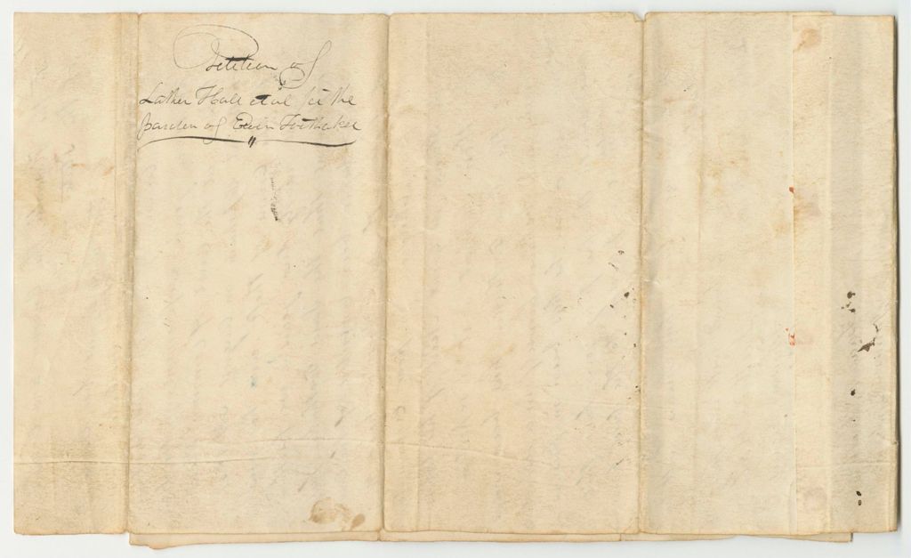 Miniature of Petition of Luther Hall and Others for the Pardon of Ervin Toothaker