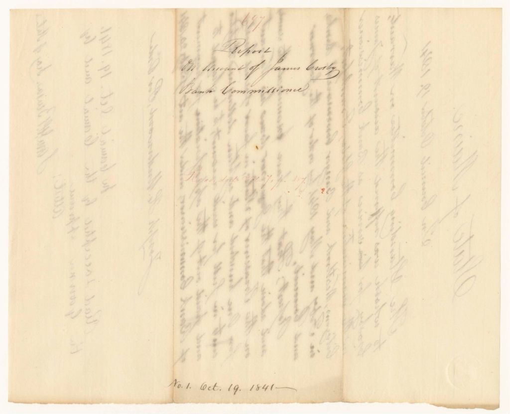 Miniature of Report 697: Report on Account of James Crosby, Bank Commissioner