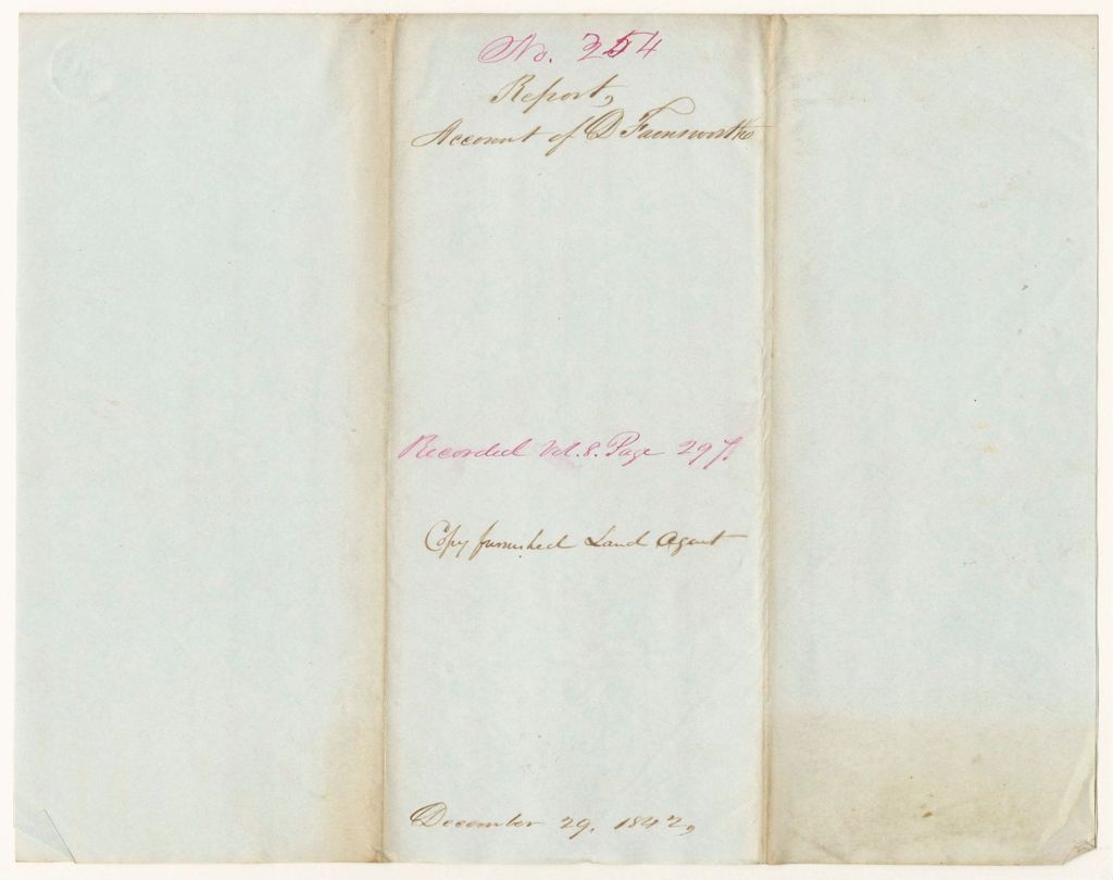 Miniature of Report 354: Report - Account of D. Farnsworth