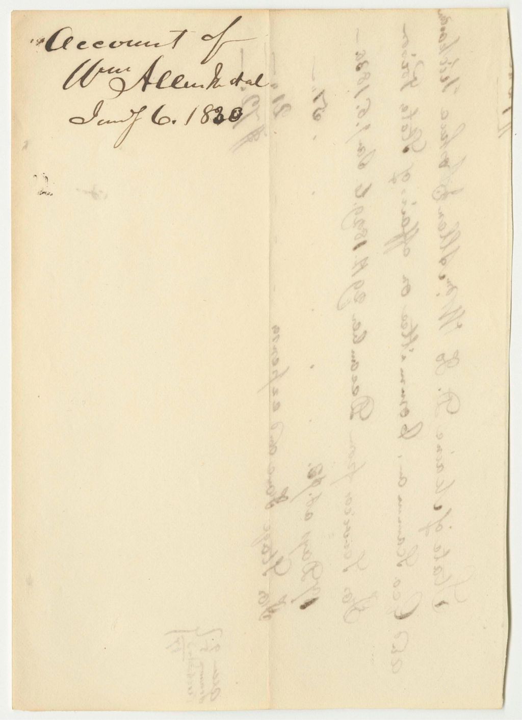 Miniature of Account of William Allen, Joshua Richardson, and George Scannon, Committee on the Affairs of the State Prison