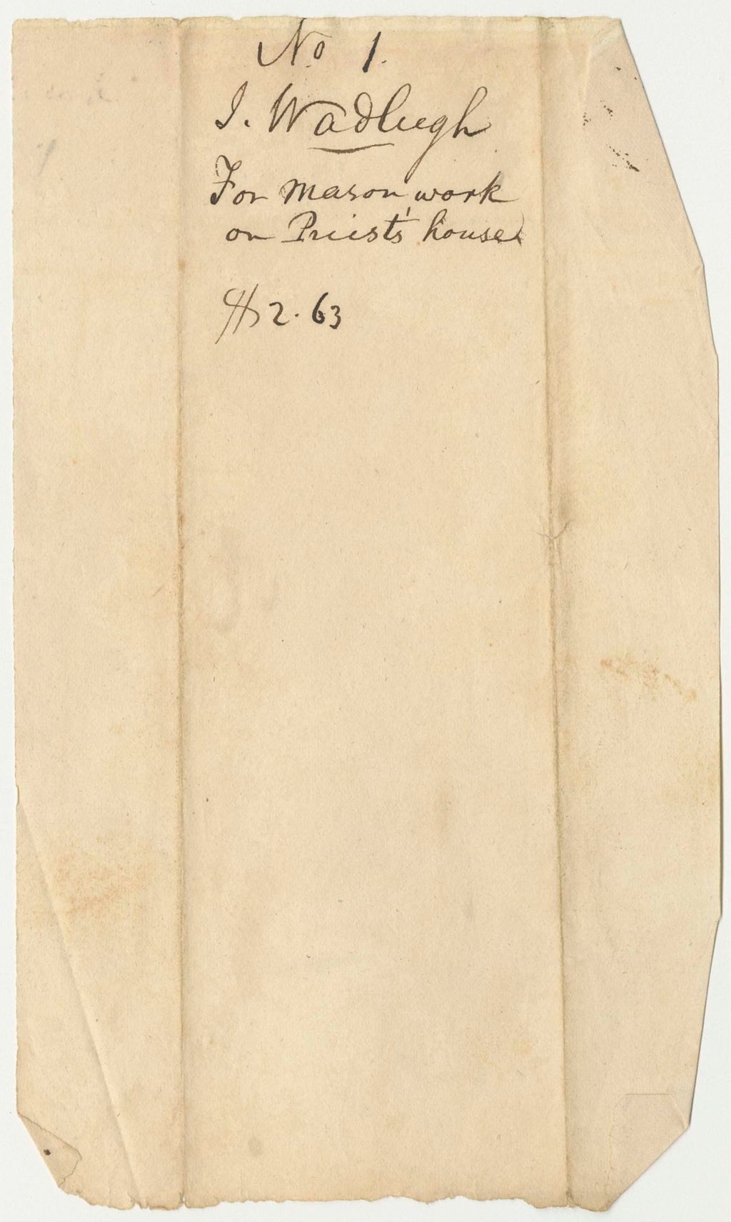 Miniature of Vouchers from the Accounts of Joshua Chamberlain, Agent of the Passamaquoddy Indians, for 1828