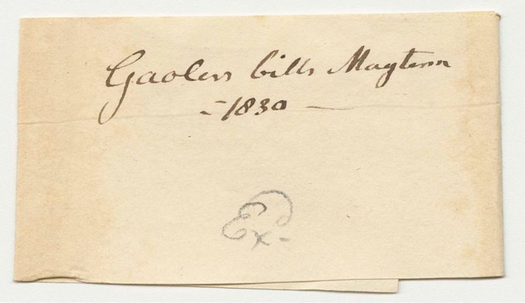 Miniature of Gaolers' Bills in York County, May Term 1830